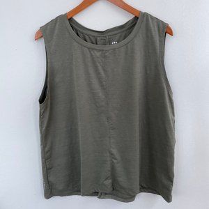 Title Nine Phoenix Pleat Back Tank Top size L